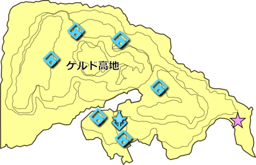『ガマンくらべ』の祠の場所の地図