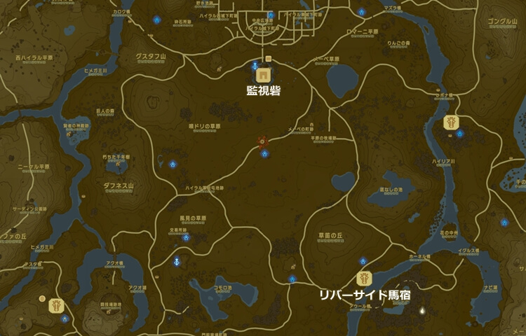 リバーサイド馬宿の地図